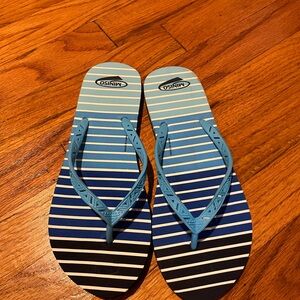 Miniso Blue Striped Women's Flip Flops